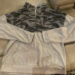 Women’s Quarter Zip Camo Sweatshirt